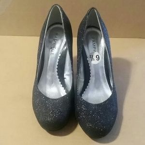 Heels (Black sparkle)